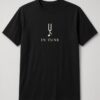 In Tune Tuning Fork unisex t-shirt in black with tuning fork turning into a music note